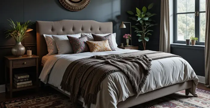 13 Unique Dark Boho Bedroom Ideas To Spice Up Your Space